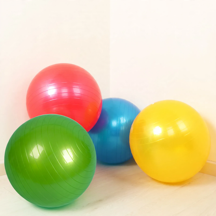 Yoga ball made of PVC, 45–85 cm diameter
