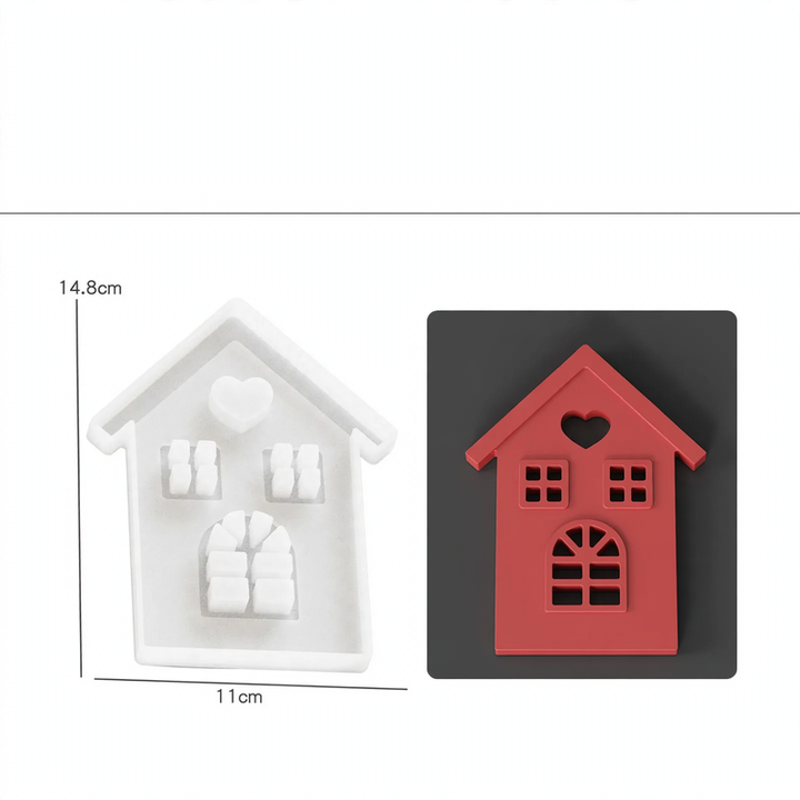 Silicone mold for candle holder and decoration