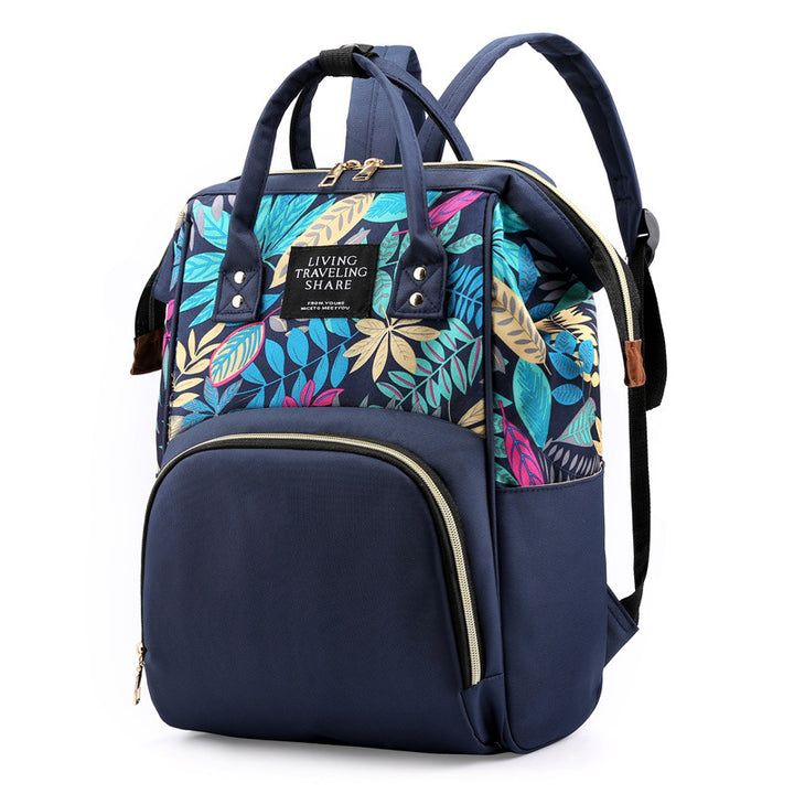 Stylish Floral Design Backpack Bowlift
