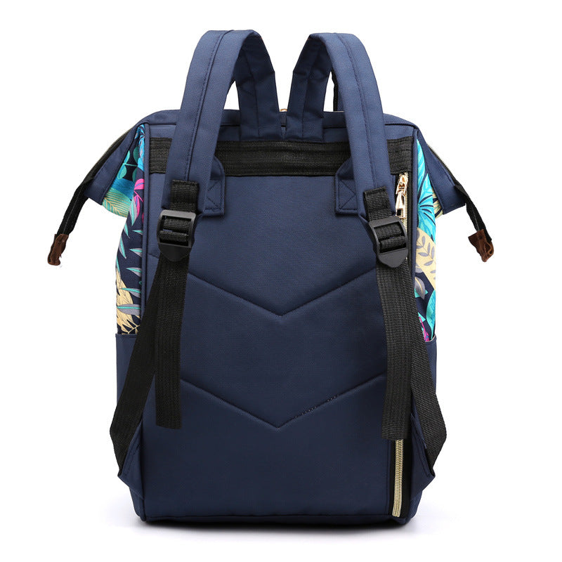 Stylish Floral Design Backpack Bowlift