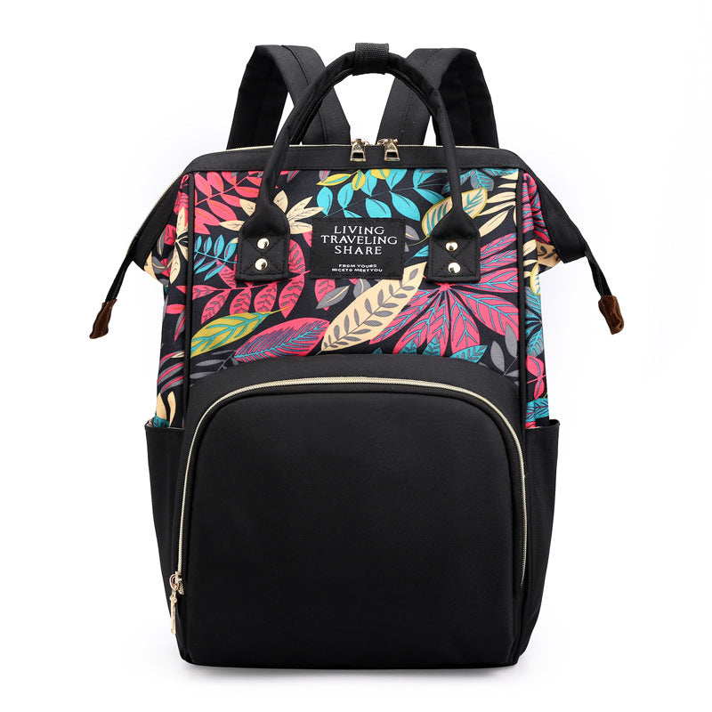 Stylish Floral Design Backpack Bowlift