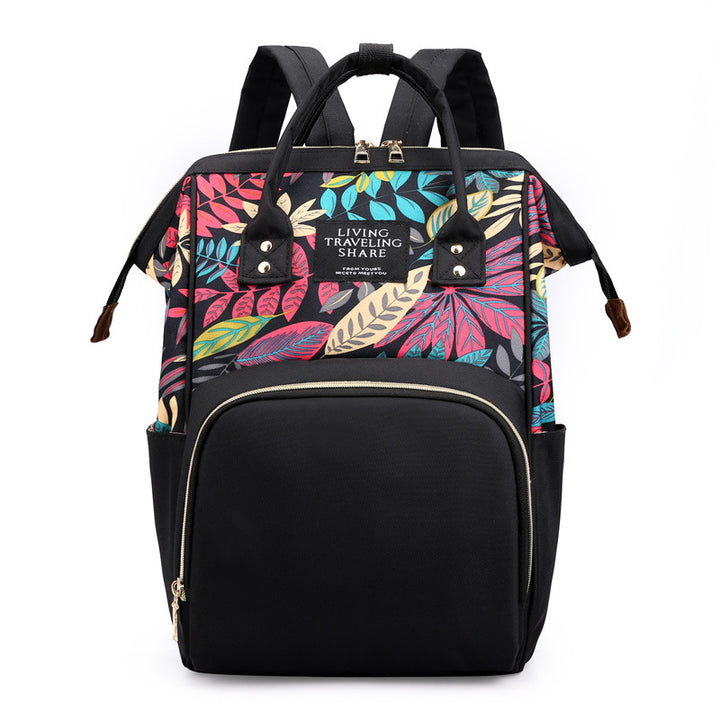 Stylish Floral Design Backpack Bowlift