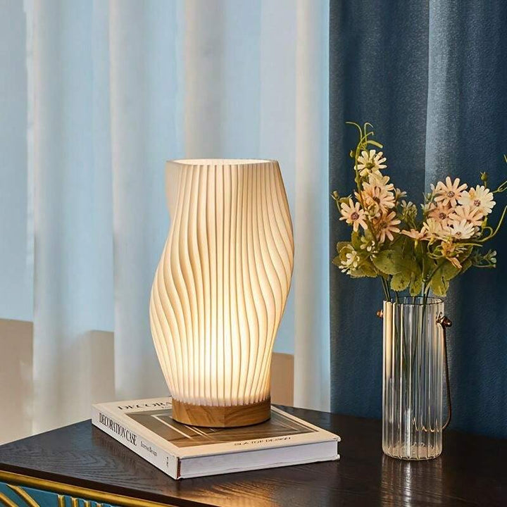 WaveGlow Dual Shade USB Table Lamp Bowlift
