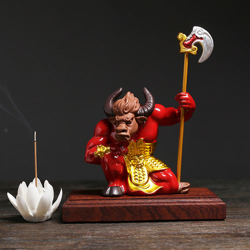 Artistic Warrior Figurine Incense Holder