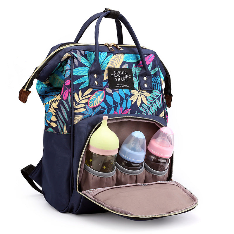 Stylish Floral Design Backpack Bowlift