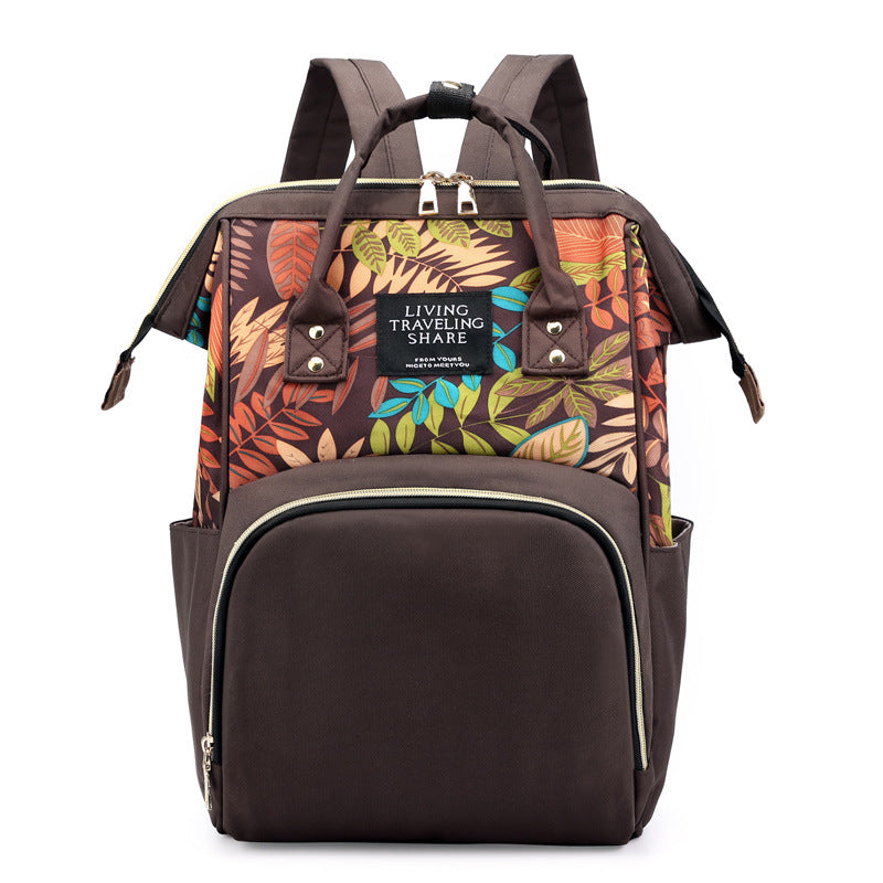 Stylish Floral Design Backpack Bowlift