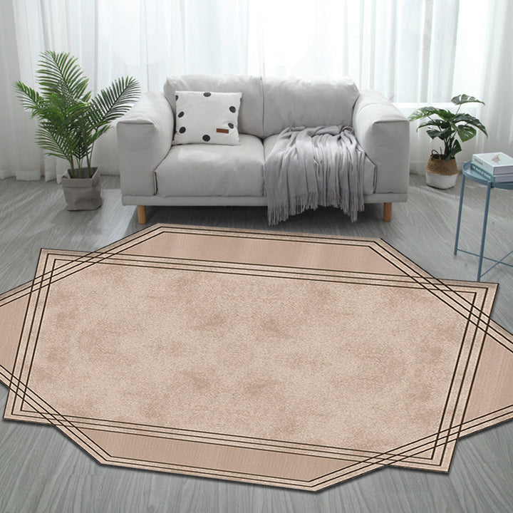 BowLift | Brown Bedroom Carpet New Single-Colored Area Rug Polyester Pet-Friendly Non-Slip Rug