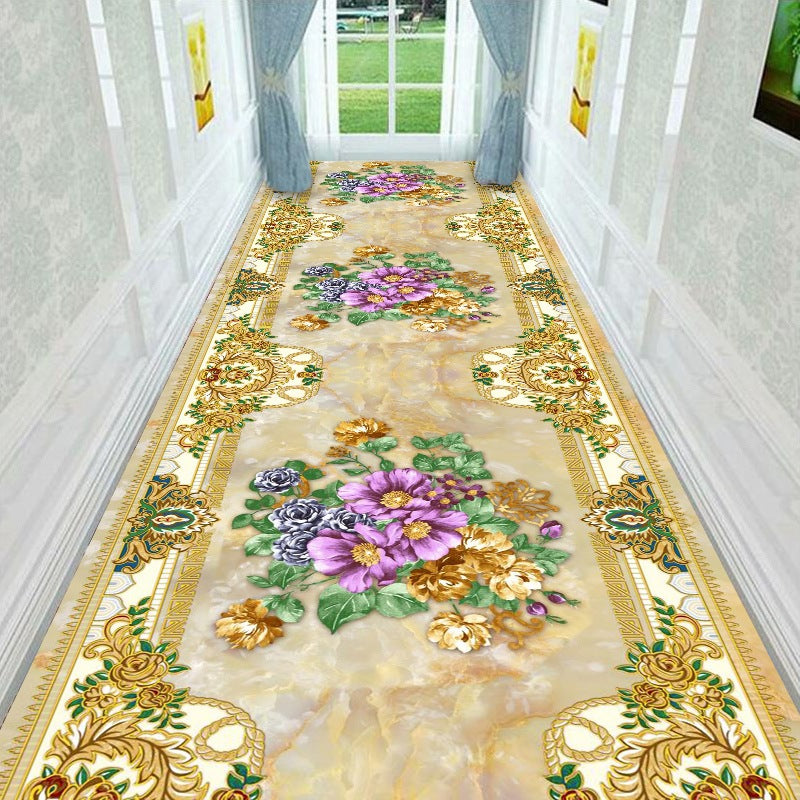 Vintage Floral Design Runner Mat Bowlift