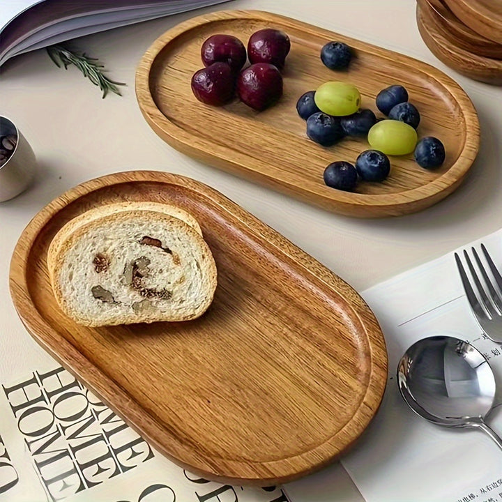 ChicTray - Elegant Oval Tray made of Solid Wood Bowlift