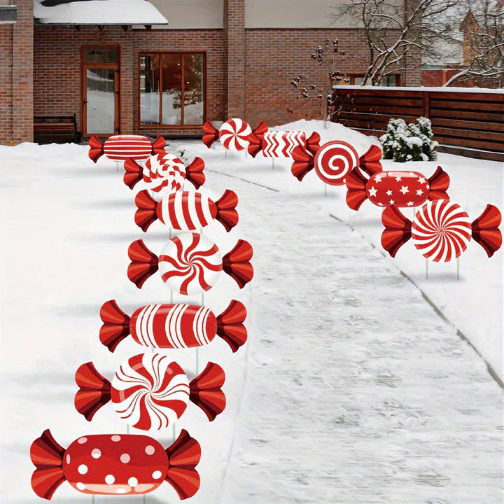 BowLift | CandyLume - Christmas Candy Cane Path Decor
