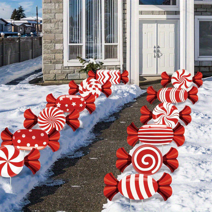 BowLift | CandyLume - Christmas Candy Cane Path Decor