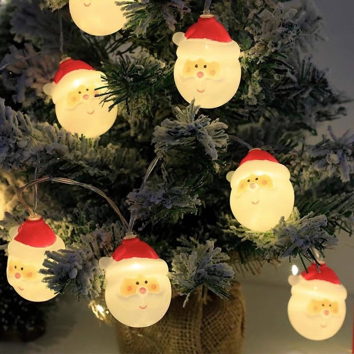 LED Christmas string lights with various motifs