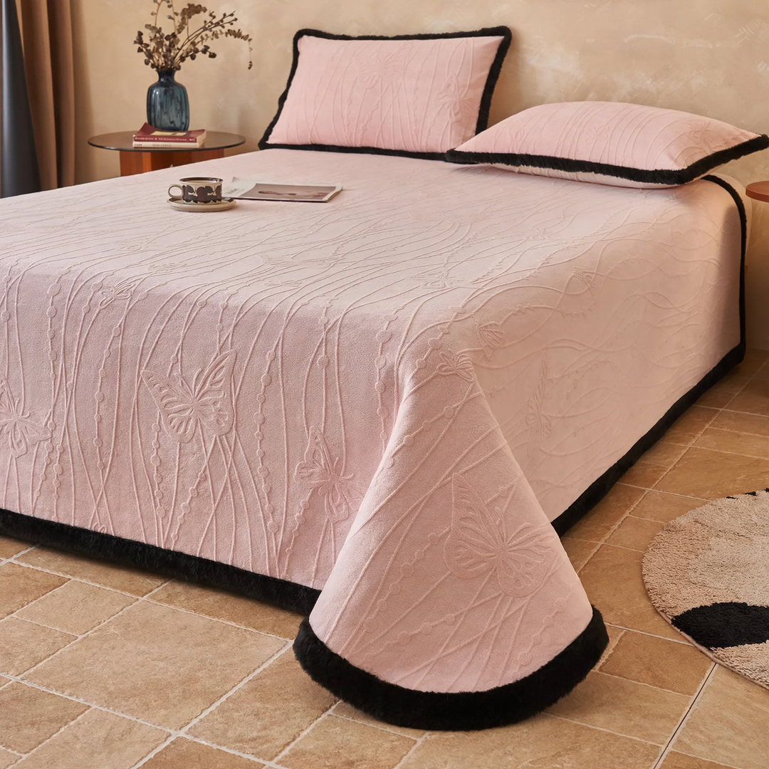 Milk fiber bedspread, single, winter quality