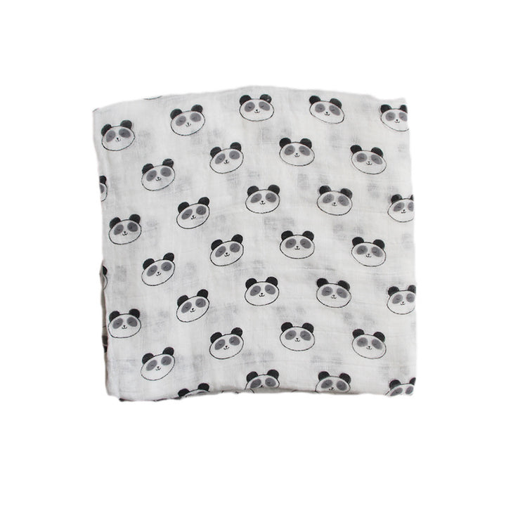 Cotton Muslin Baby Blanket with Heart Pattern Bowlift
