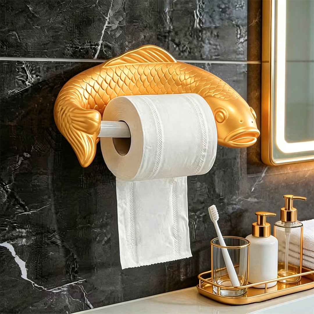 Toilet paper holder Carp design, wall-mounted, TJ010