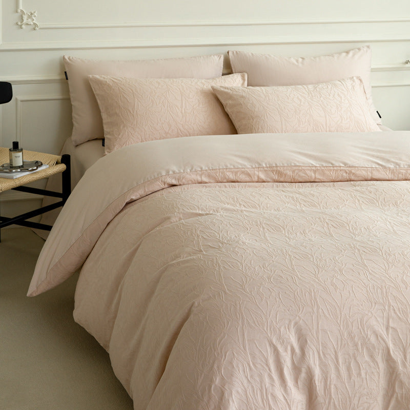 Cotton bedding set with jacquard weave, various sizes