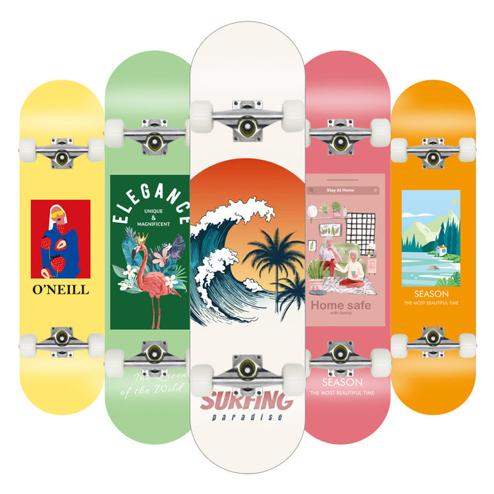 Skateboard with Galaxy Design Bowlift