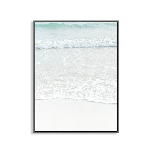 BowLift | Beige Sea-water Wall Decoration Tropical Style Texture Canvas Print for Dining Room