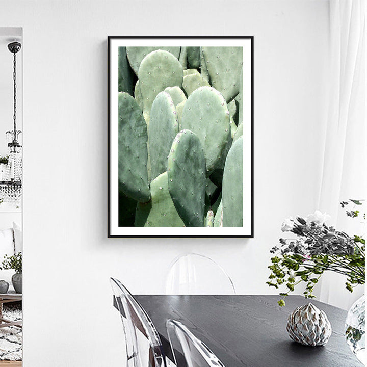 BowLift | Cactus Signs Soft Color Canvas Wall Art Print Texture, Multiple Size Options