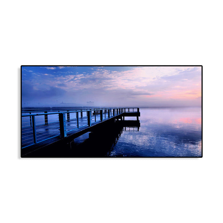 BowLift | Light Color Sea View Painting Texture Wall Decoration Print for Guest Accommodations, Multiple Sizes
