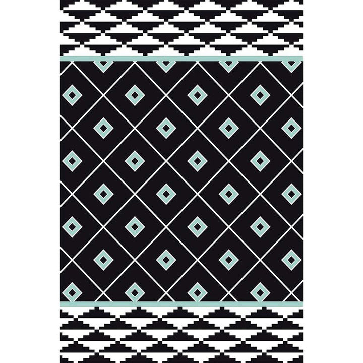 BowLift | Southwest Tribal Geometric Pattern Rug Multicolor Polyester Rug Washable Pet-Friendly Non-Slip Rug for Living Room