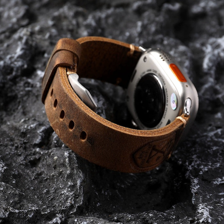 BowLift | Apple Leather Strap+Vintage Top Layer Cowhide/Thickened/Men's
