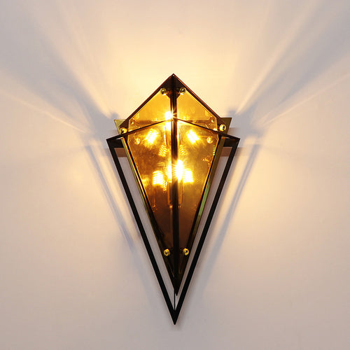 Diamond-Shaped Wall Sconce