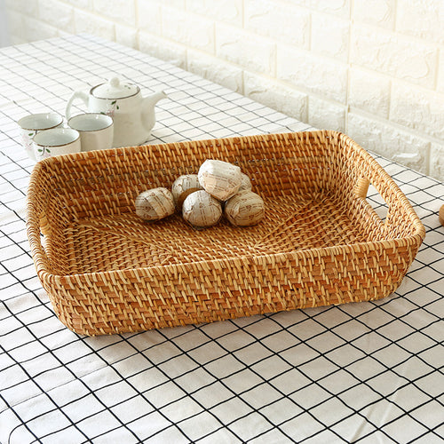 Decorative Woven Laundry Basket Bowlift