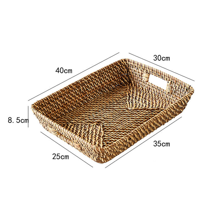 Decorative Woven Laundry Basket Bowlift