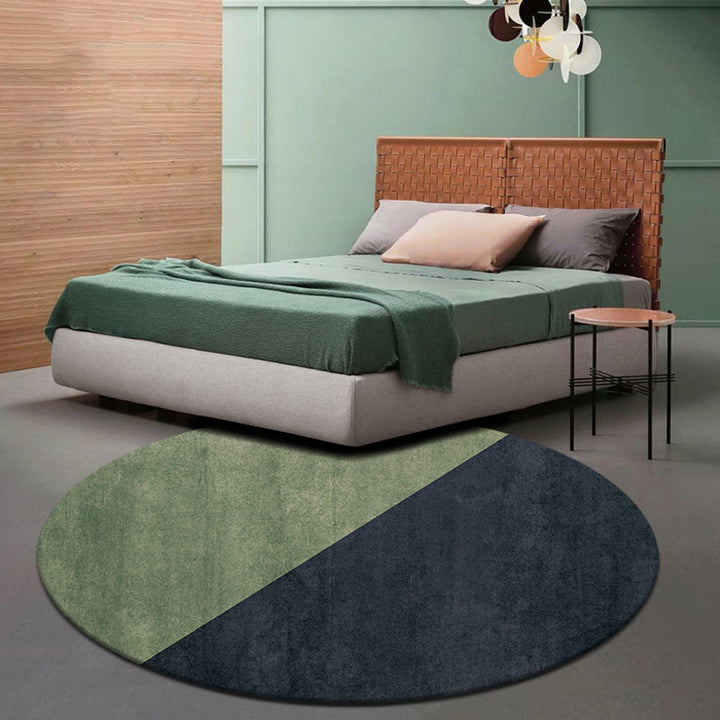 Multicolored geometric patterned carpet polyester novelty carpet washable non-slip pet-friendly carpet for the study | Bowlift