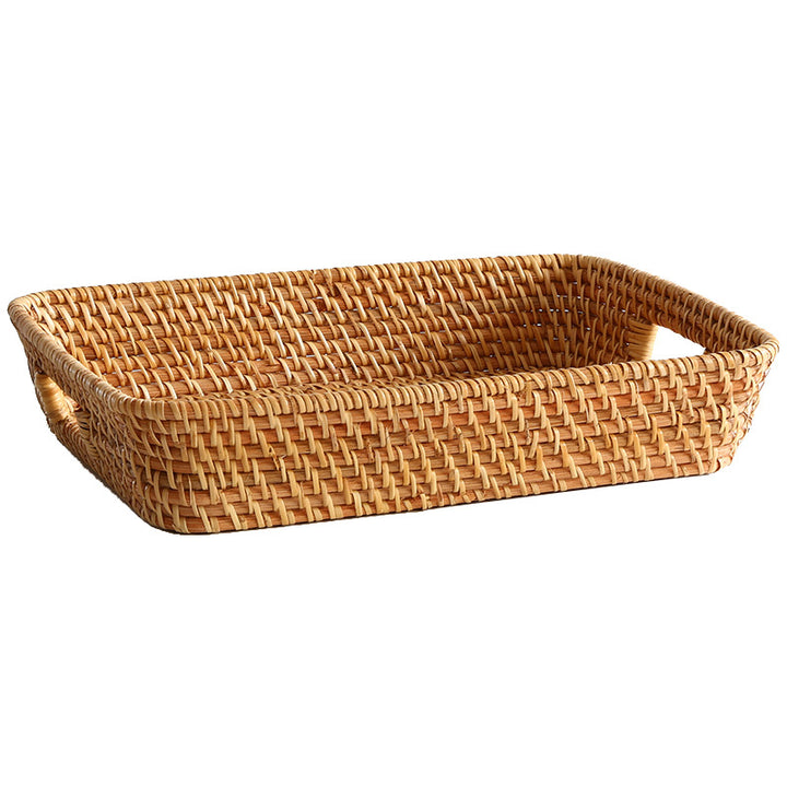 Decorative Woven Laundry Basket Bowlift