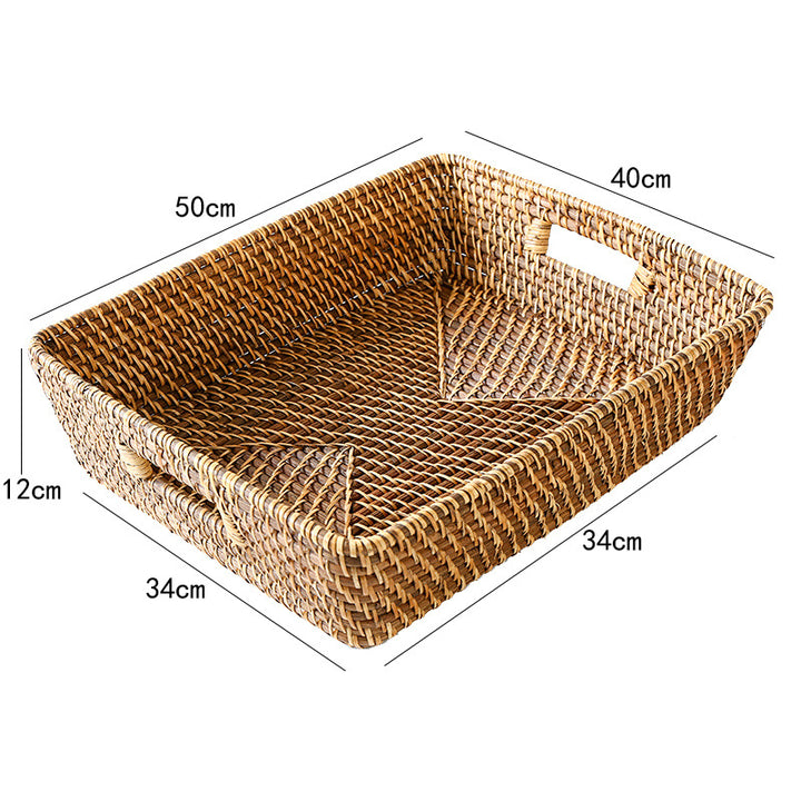 Decorative Woven Laundry Basket Bowlift
