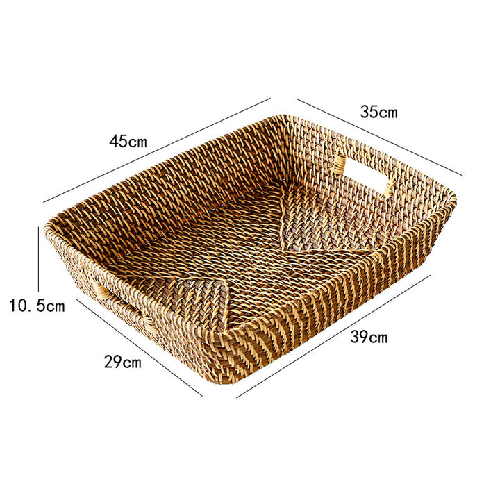 Decorative Woven Laundry Basket Bowlift