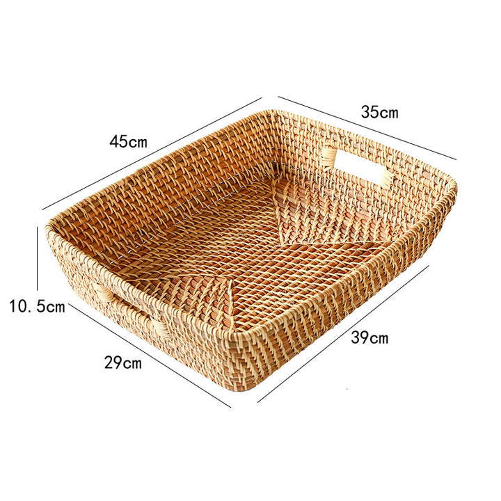 Decorative Woven Laundry Basket Bowlift