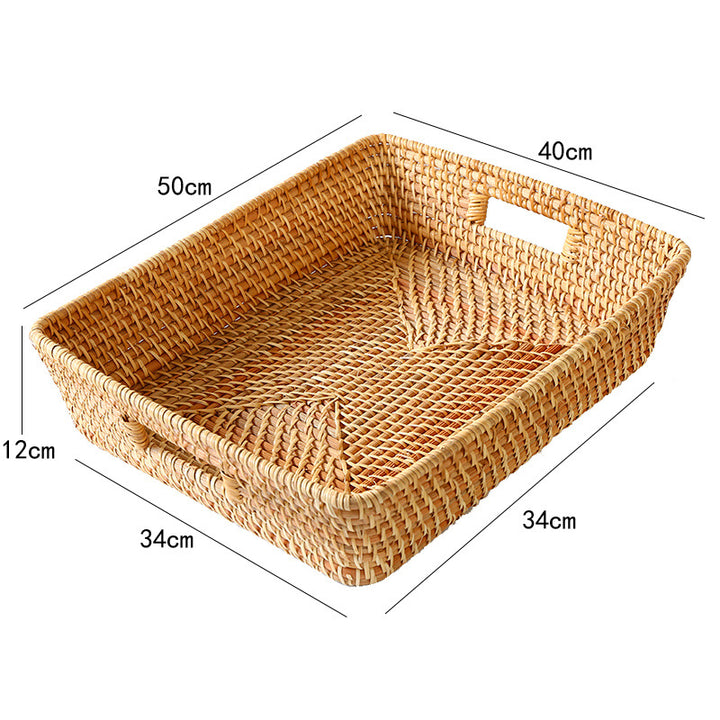 Decorative Woven Laundry Basket Bowlift