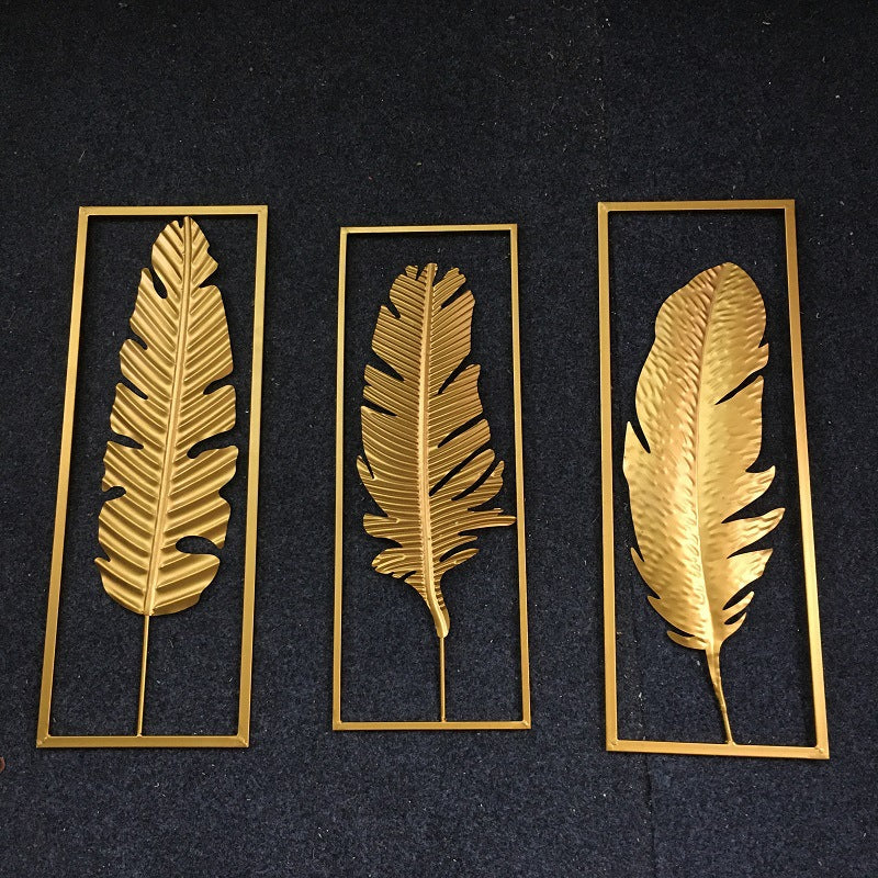 Elegant Decorative Feather Wall Art Bowlift