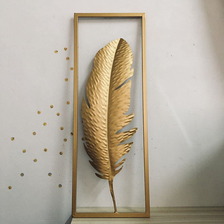 Elegant Decorative Feather Wall Art Bowlift