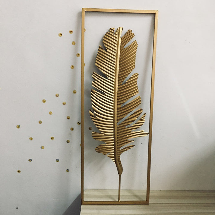Elegant Decorative Feather Wall Art Bowlift
