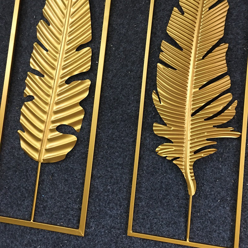 Elegant Decorative Feather Wall Art Bowlift