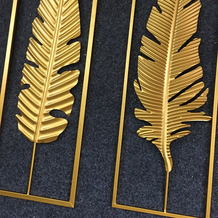 Elegant Decorative Feather Wall Art Bowlift