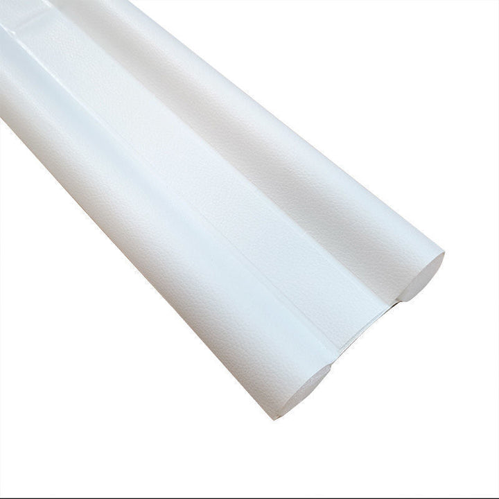 Door bottom seal with leather look