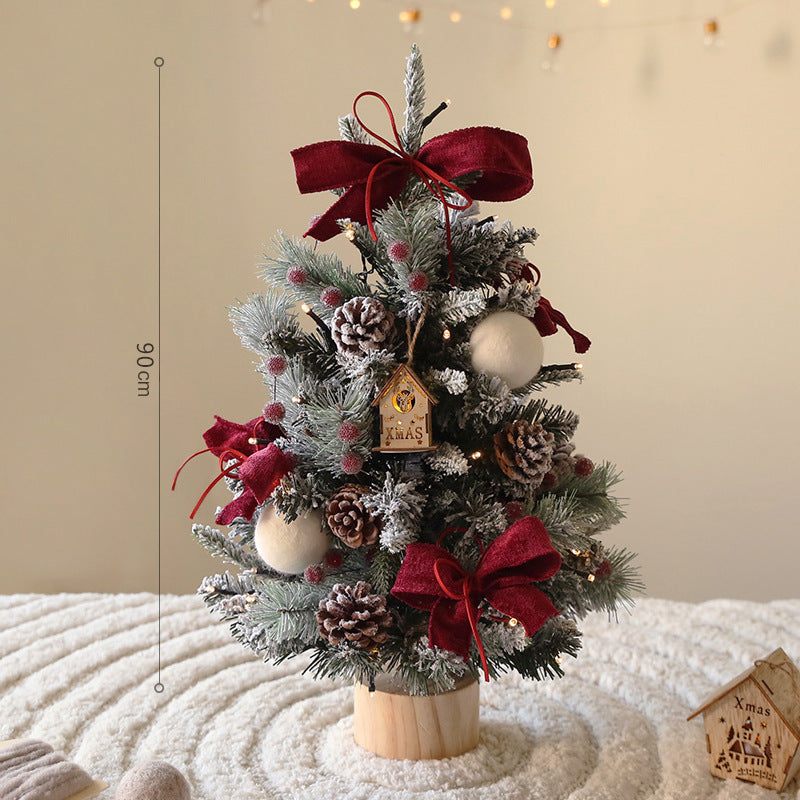 Artificial Christmas tree with lighting, PE, 45-90 cm