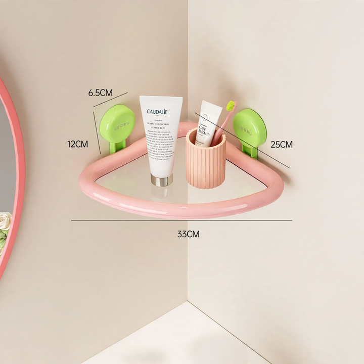Wall shelf with suction cup for bathroom, model DD2452