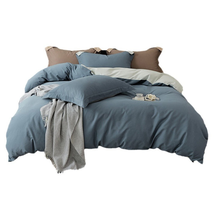 Cotton bedding set, brushed, 4-piece