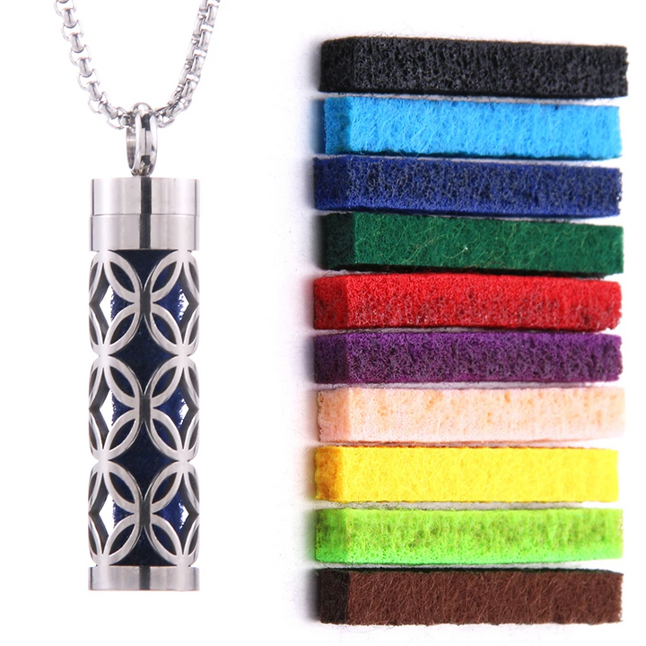 BowLift | Perfumed Pendant Necklace | Stainless Steel | Interchangeable Aroma Discs