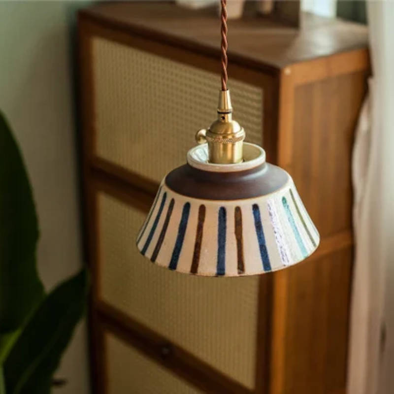 BowLift | Retro Japanese Pendant Light Made of Ceramic