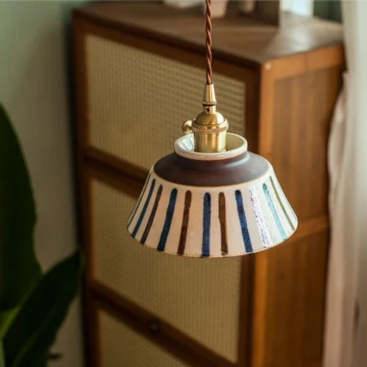 BowLift | Retro Japanese Pendant Light Made of Ceramic
