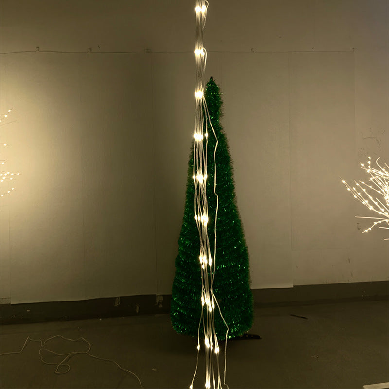 LED Christmas tree topper with light wire, 3 m, USB