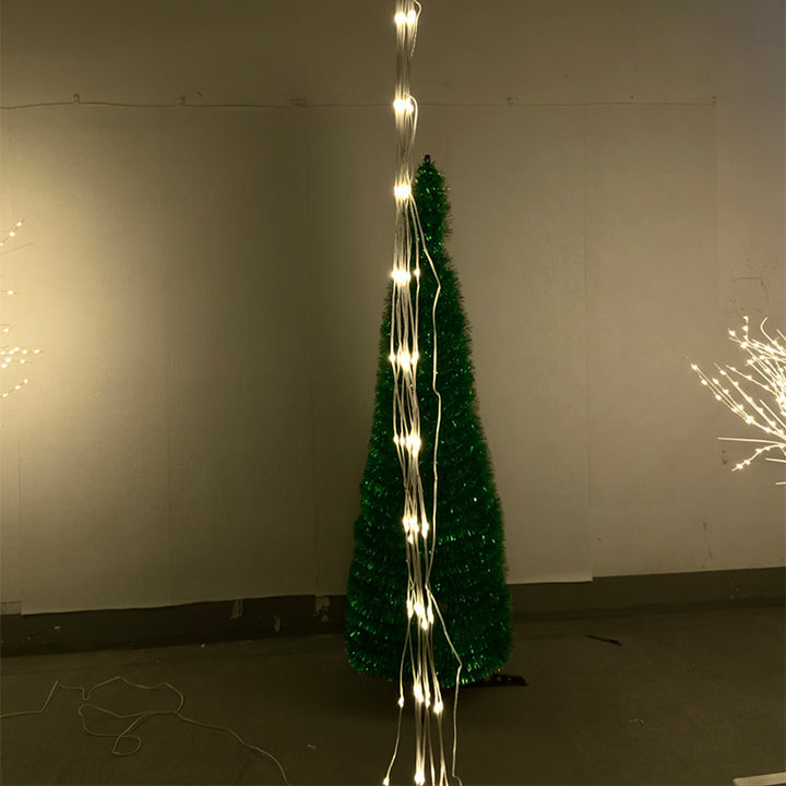 LED Christmas tree topper with light wire, 3 m, USB
