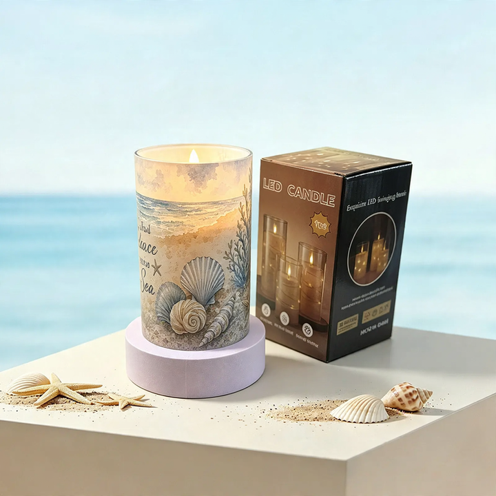 LED stump candle with remote control